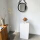 Brutalist mirror with metal chain from the 50s