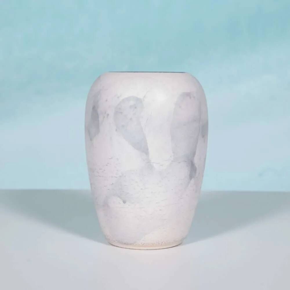 Vase W-Germany natural earth tones, vintage flower vase