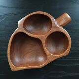 Exotic wooden servant dish