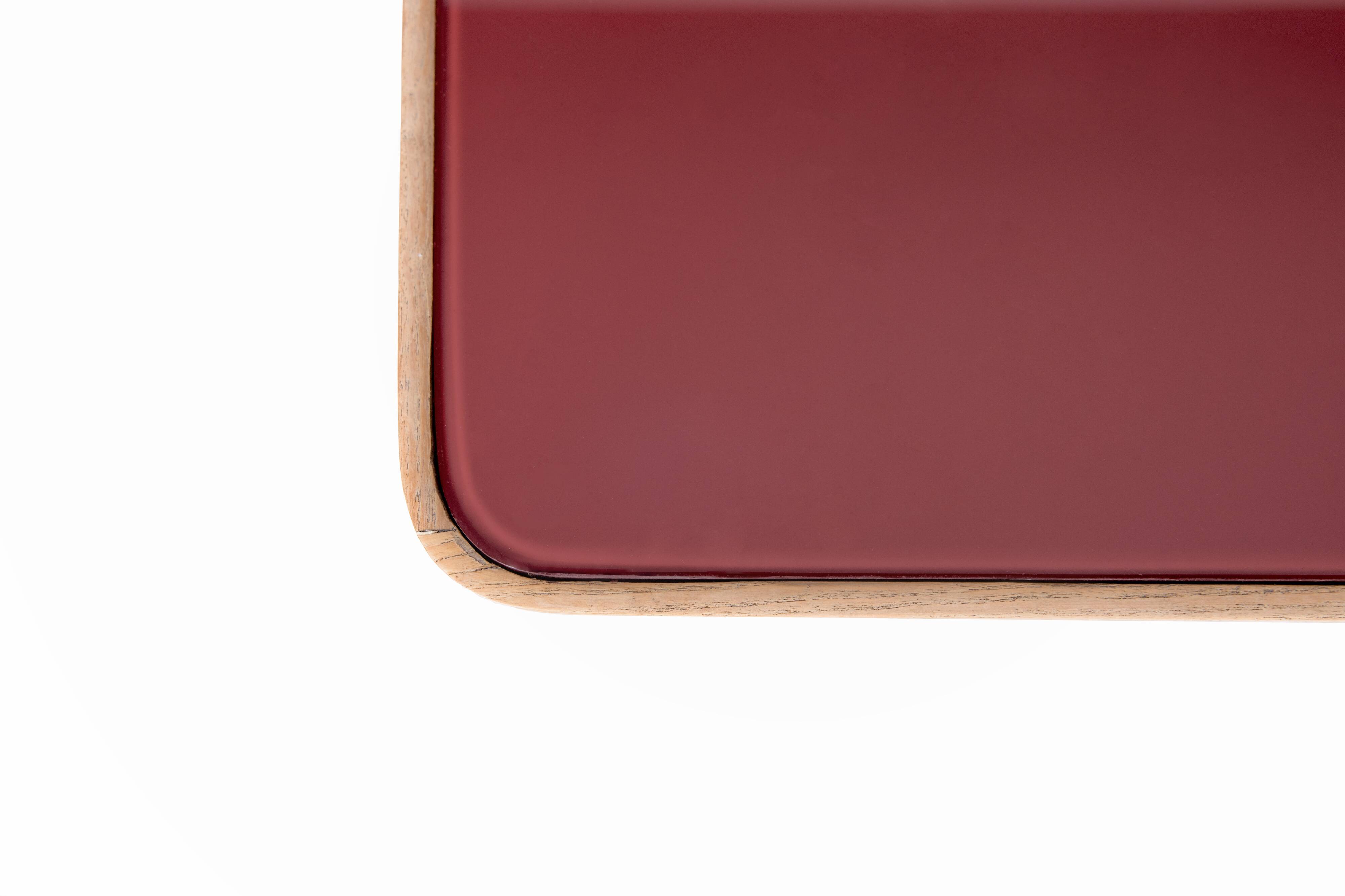 Dining table with glass top