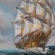Tableau "Voilier dans la tempête"