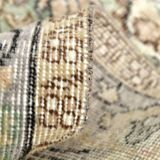 5x9 Turkish Olive Green & Cream Floral Vintage Area Rug, 169x280Cm