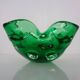 Green Sommerso Murano Glass Ashtray, Italy, 1960s