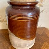 Old sandstone pot with cork lid