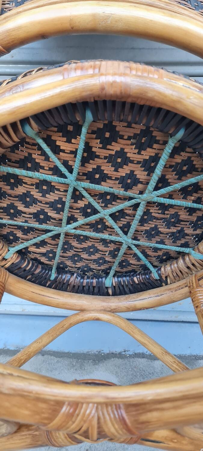Rattan armchair 1960