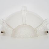 Pair of Ezan style glass wall lights from the 30s and 40s