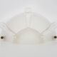 Pair of Ezan style glass wall lights from the 30s and 40s