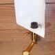 Swivel wall for indirect lighting, vintage 70's Golden brass