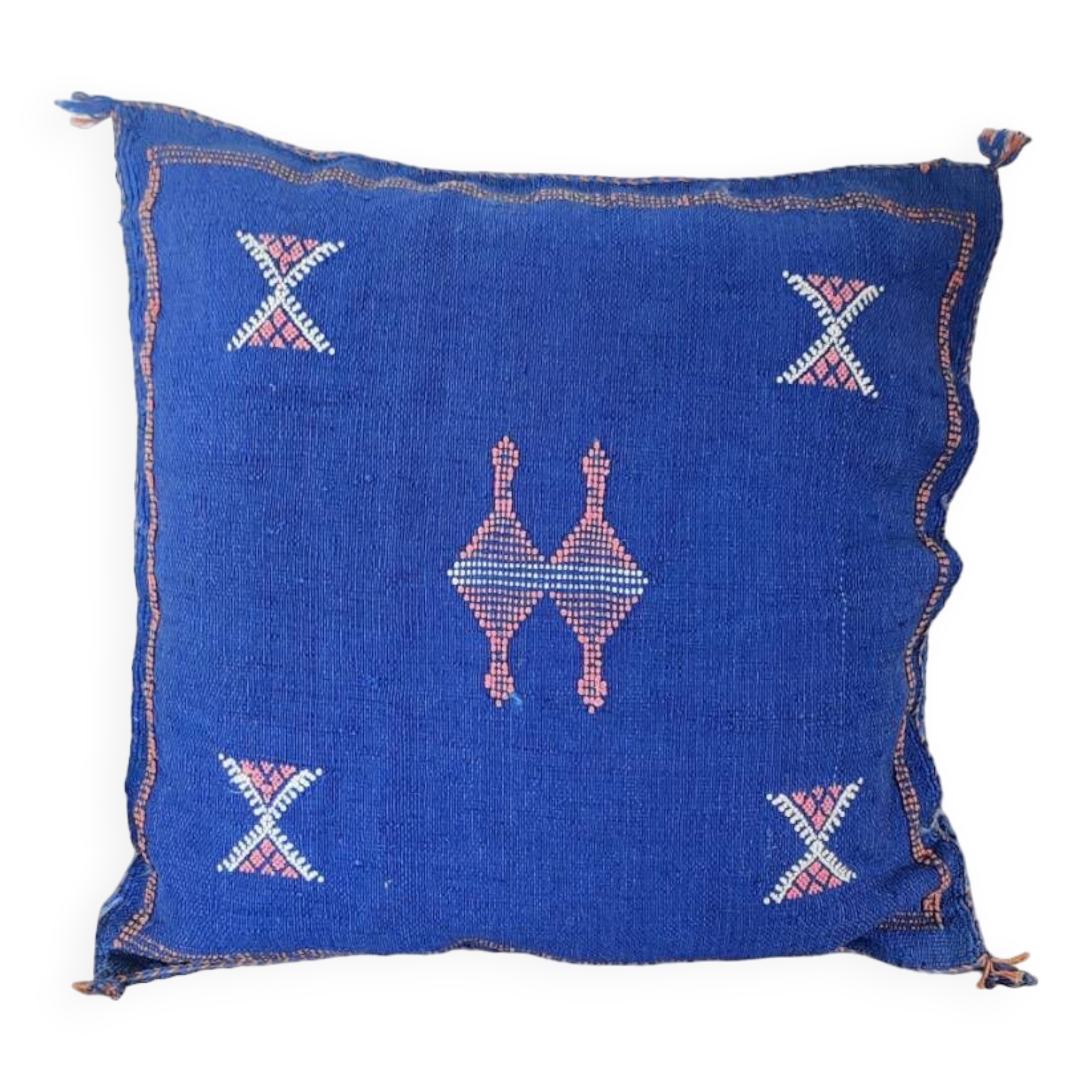 Bohemian blue Berber cushion Sabra
