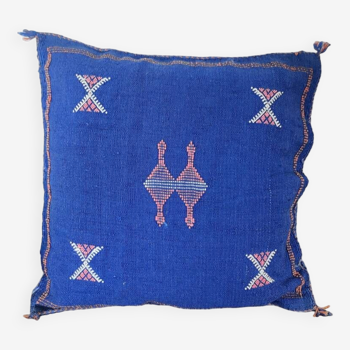 Bohemian blue Berber cushion Sabra