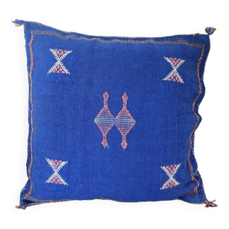 Coussin berbère bleu bohème Sabra