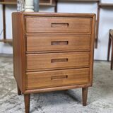 2x Vintage 1960s Danish chests of drawers, night stands teak 60 - 70