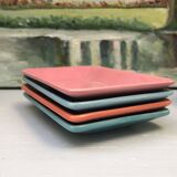 4 vintage ceramic coffee mugs edited by lbvyr circa