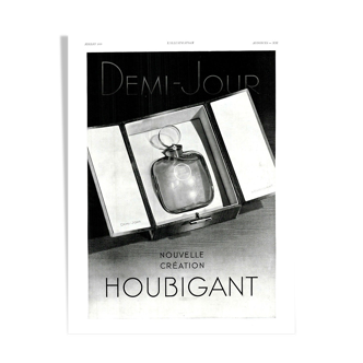 Vintage poster 30s Houbigant perfume