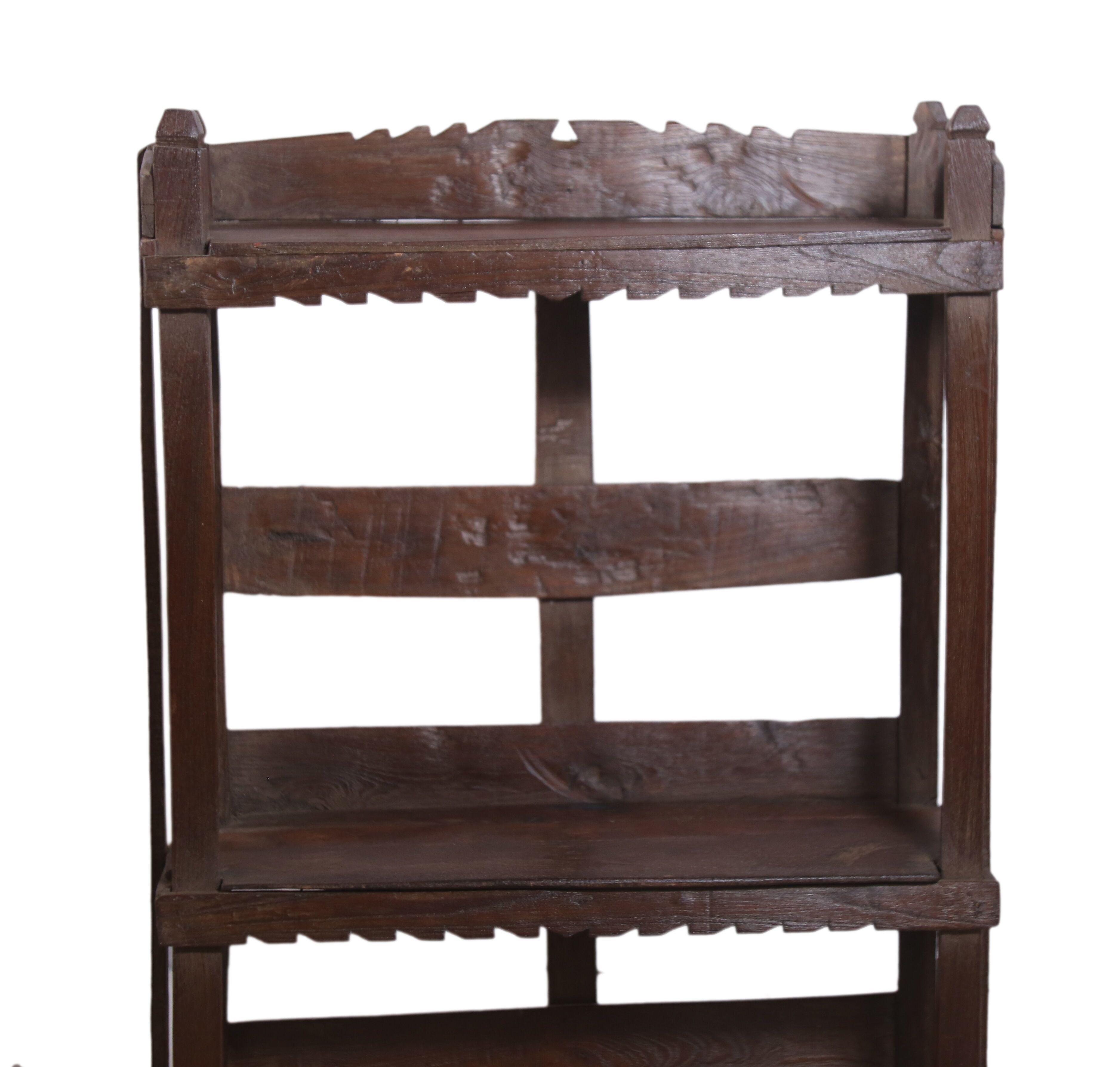 Tribal shelf in ancient Burmese teak
