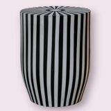 Striped side table or stool