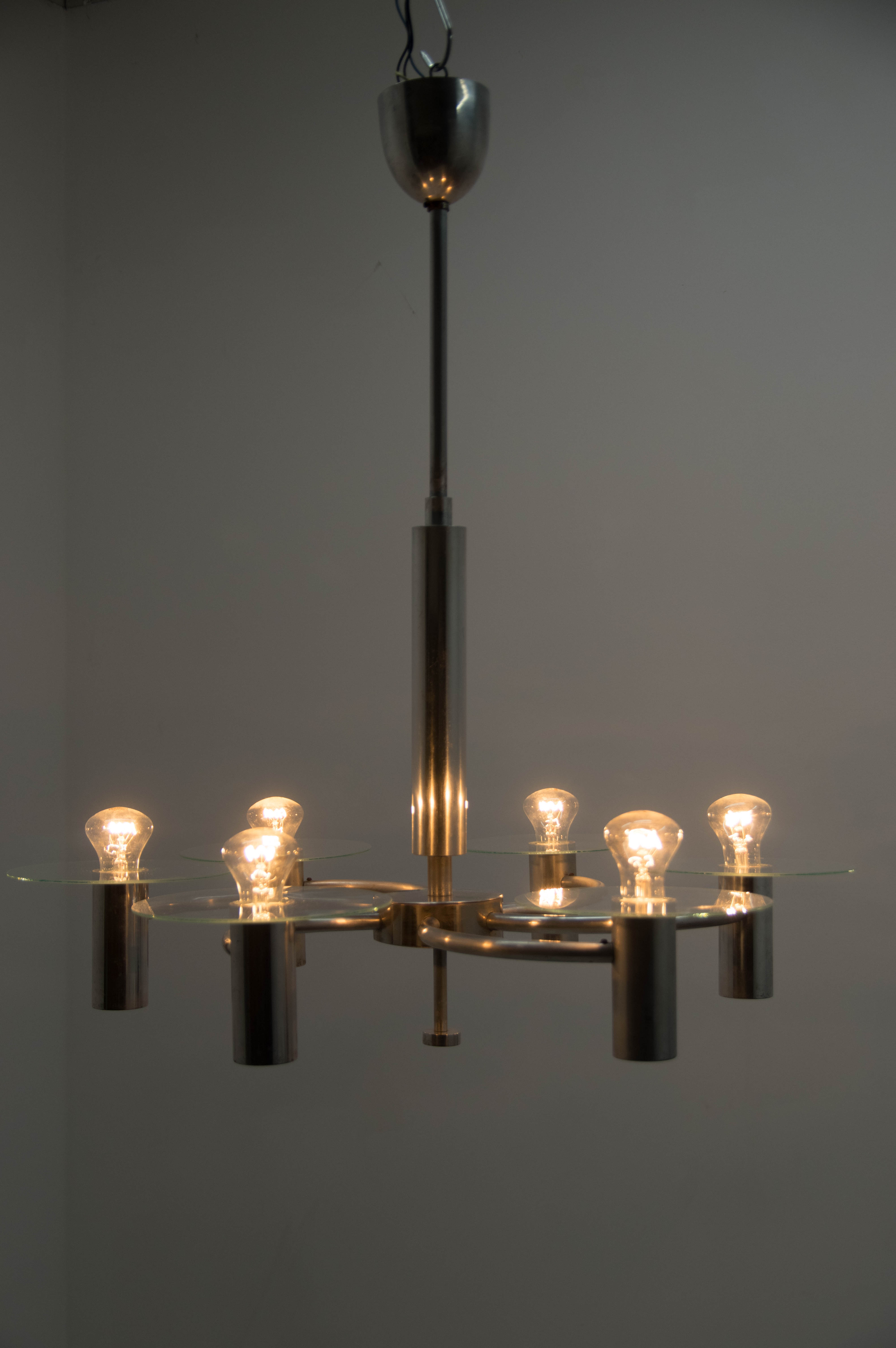 Rare "Propeller"  Chandelier, 1930s