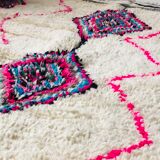 100% wool rug, handmade 225x150cm