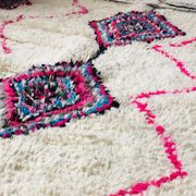 100% wool rug, handmade 225x150cm