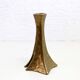 Brutalist bronze candle holder