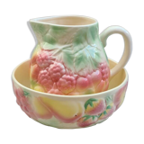 old luneville pitcher and basin