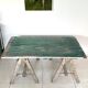 Table basse sur tréteaux anciens en bois