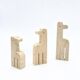 Family of 3 travertine giraffes by Fratelli Mannelli