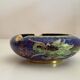 Chinese pot in cloisonné enamel + matching ashtray