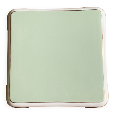 Important dessous de plat Vintage faïence Villeroy & Boch vert céladon