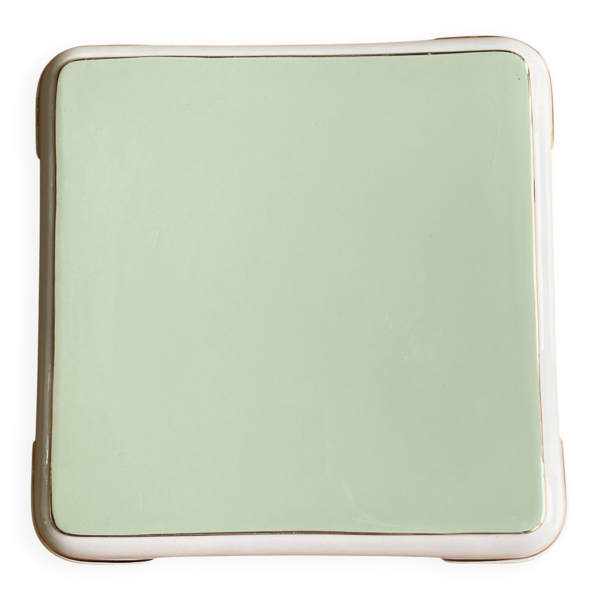 Important dessous de plat Vintage faïence Villeroy & Boch vert céladon