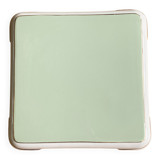 Important vintage trivet in celadon green faience by Villeroy & Boch.