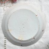 Ancienne Assiette Faïence Française XVIIIème NEVERS Petites fleurs bleues