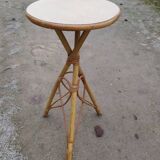 Rattan side table