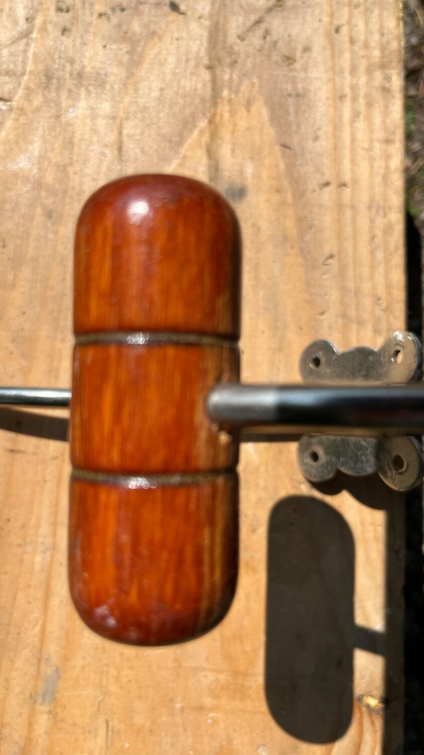 Vintage wood and metal hook