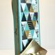 Display star shape mail holder in vintage brass
