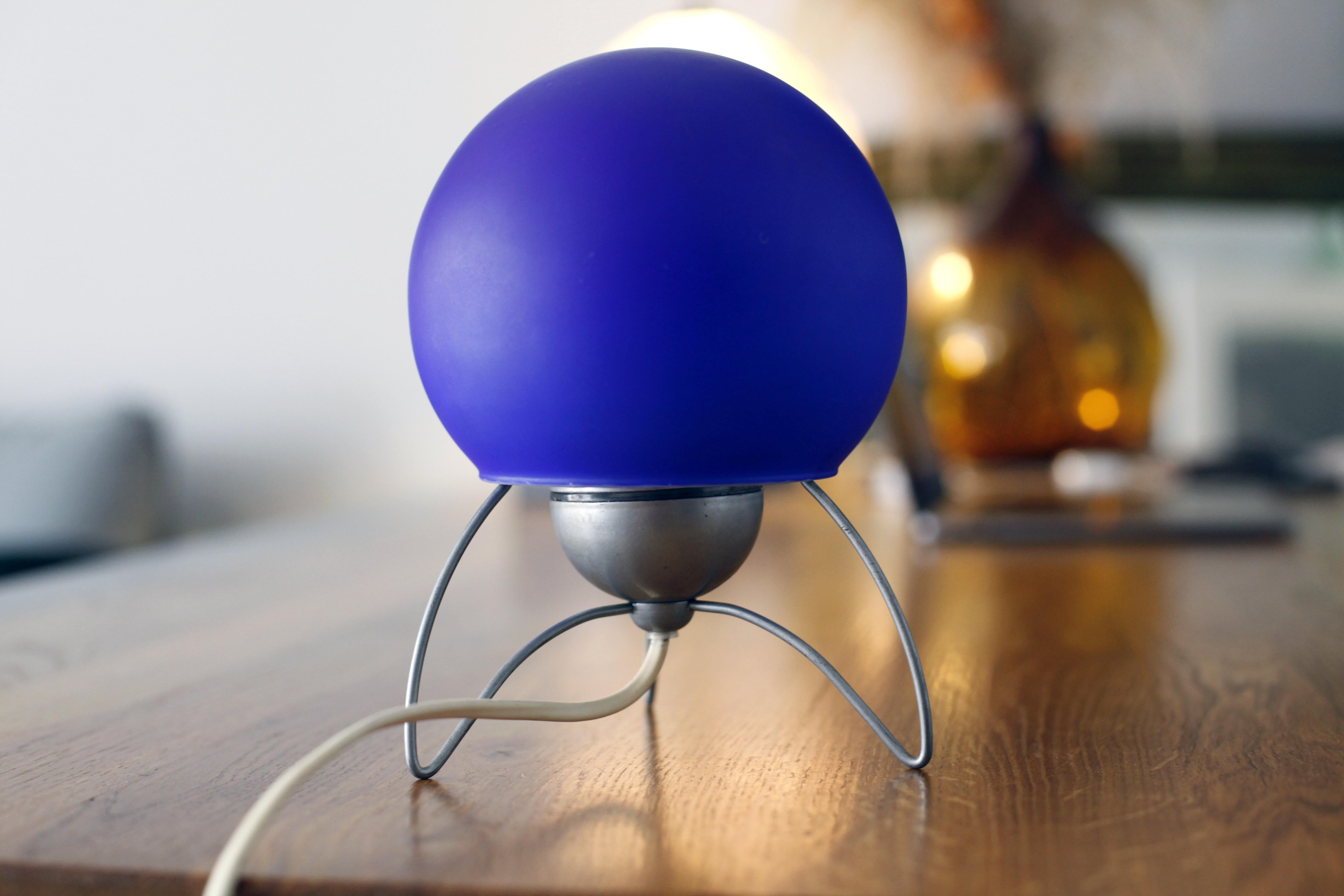 Blue Space Age Murano Lamp