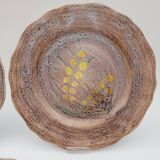 3 Bonaudi Vallauris dinner plates