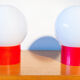 Pair of globe lamps year 70s