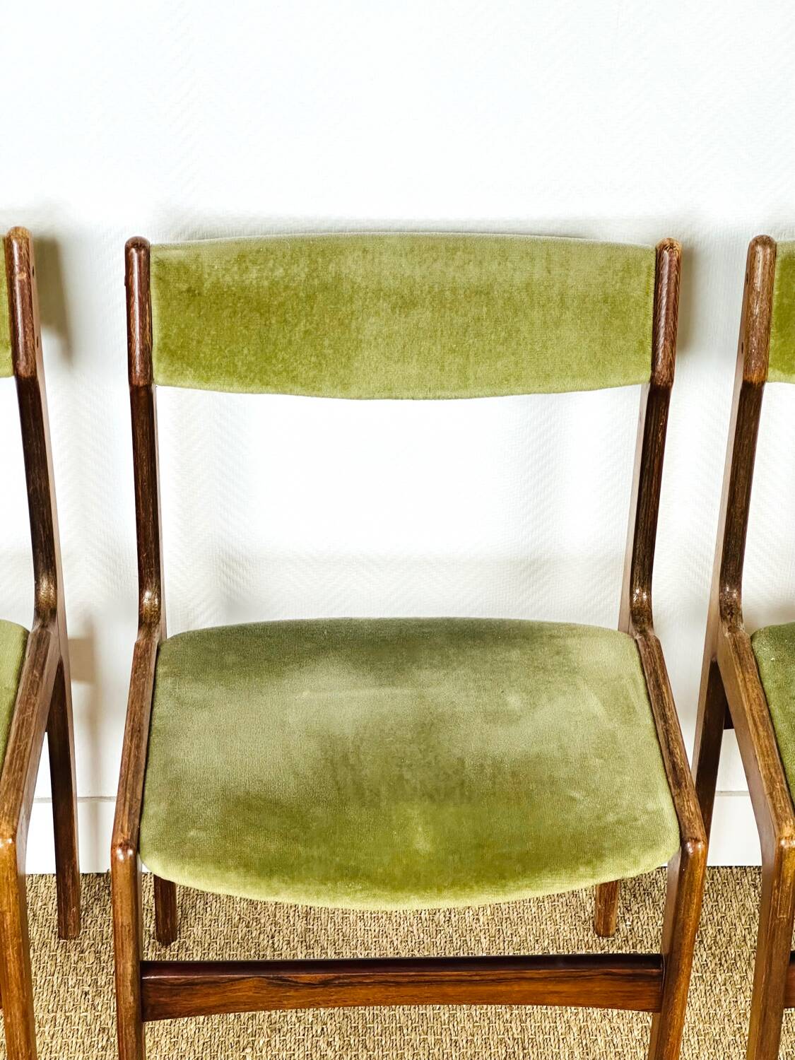 4 chaises danoise en palissandre 1960