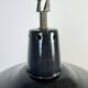 Industrial French Black Enamel Factory Pendant Lamp, 1960s