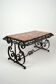 Table basse en marbre et fer forgé circa 1940