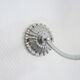 Pair of vintage metal wall sconces with glass tube 1970