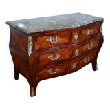 Commode tombeau époque Louis XV estampillée Léonard Boudin 1735-1807, 18ème