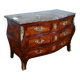Louis XV period commode with tomb-like shape, stamped Léonard Boudin 1735-1807, 18th century