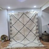 Handmade wool Berber rug 250x150 cm