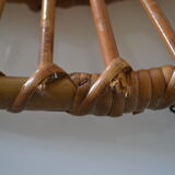 Vintage rattan sun mirror 70 years