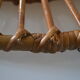 Vintage rattan sun mirror 70 years