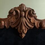 Mirror baroque style in carved walnut – late 19th