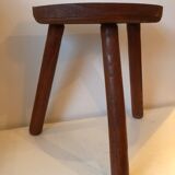 Old wooden tripod stool