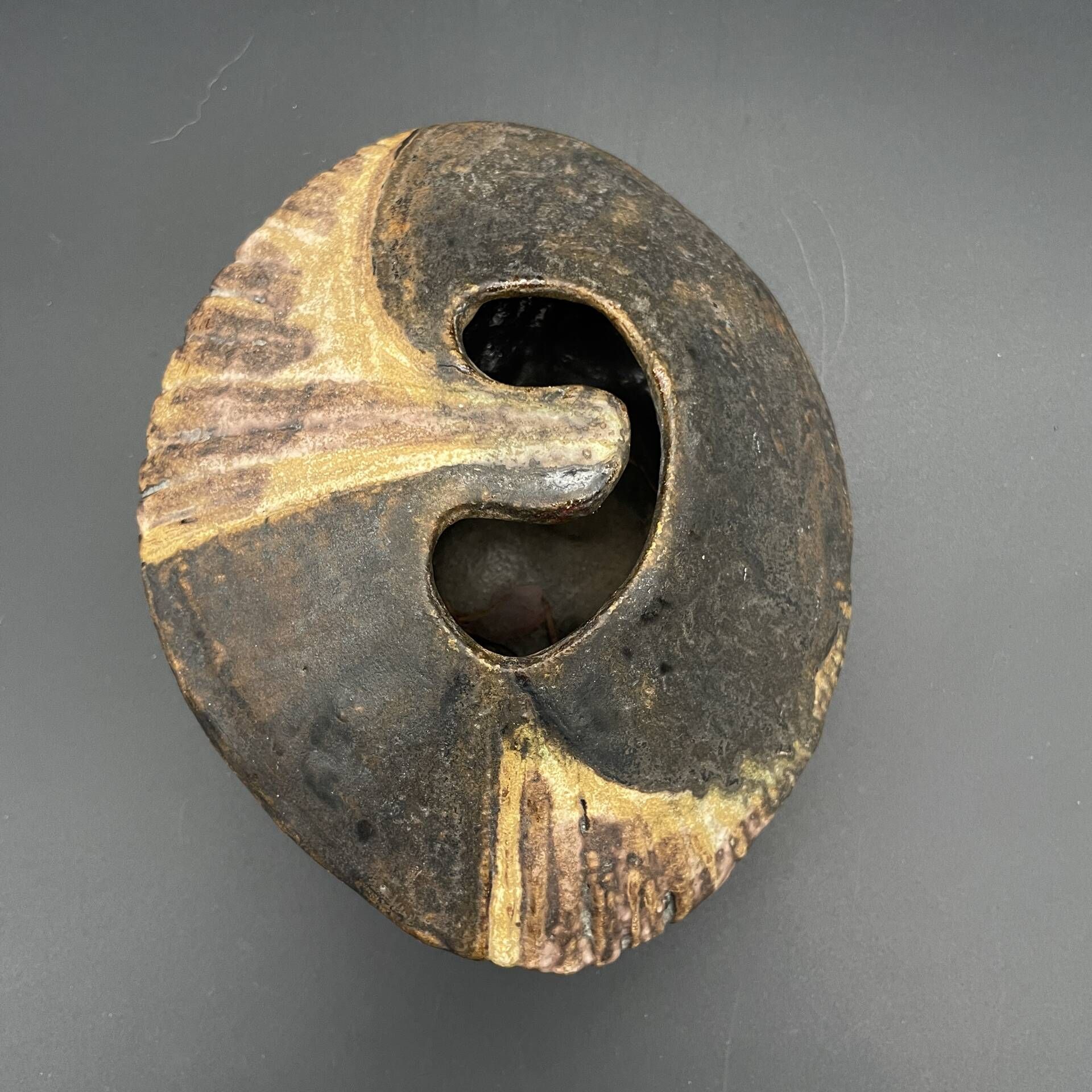 Sculptural ceramic vase Helmut Schäffenacker V27 – German design